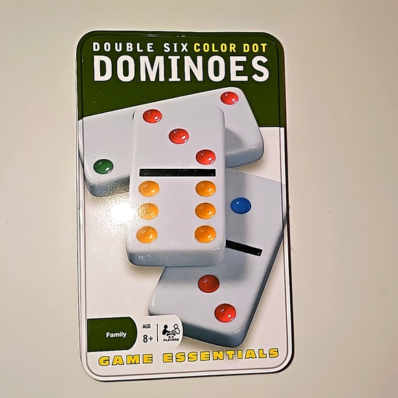 cardinal Other - Double Six Color Dot Dominoes Tin Cardinal 2007